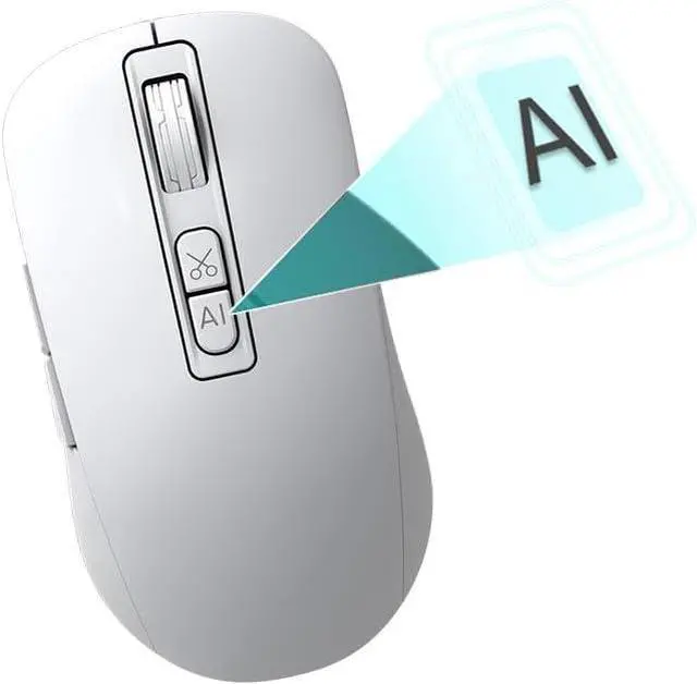 Main image of AI Voice Office Mouse,Wireless Mouse with No Fee for subscription AI Chatbot, Smart Software Control, Support 110 Languages, Prebuilt AI Assistants, Smart Device for Meetings,Office (Windows/Mac)