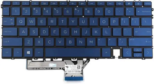 Alt view image 2 of 3 - KGIGIBE Replacement Backlit Keyboard for HP Spectre x360 14-EF0000 14-EF0013DX 14-EF0018CA 14-EF0747NR 14-EF1047NR 14-EF2013DX TPN-C155 14-EF Series Laptop US Blue