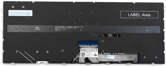 Alt view image 3 of 3 - KGIGIBE Replacement Backlit Keyboard for HP Spectre x360 14-EF0000 14-EF0013DX 14-EF0018CA 14-EF0747NR 14-EF1047NR 14-EF2013DX TPN-C155 14-EF Series Laptop US Blue