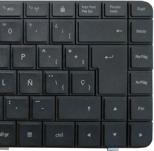 Alt view image 2 of 3 - OEM Spanish Laptop Keyboard for HP Compaq G56 G62 CQ62 CQ56 - Black Replacement Keyboard MP-09J83SU-886 605922-251 589301-251 V112346AS1 AEAX6700110 Accessories