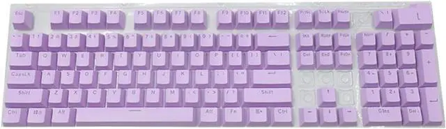 Main image of Purple | 104Pcs Bakclit Mechanical Keyboard Laptop Notebook Blank Keycap Ergonomic Blank Keycaps Mechanical Keyboard for Mx