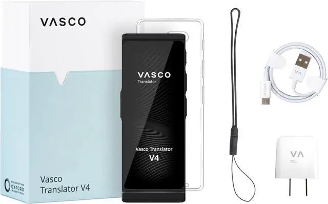 Alt view image 2 of 7 - Vasco V4 Language Translator Device with Free Lifetime Internet in Almost 200 Countries + Vasco Translator V4 Protective Case
