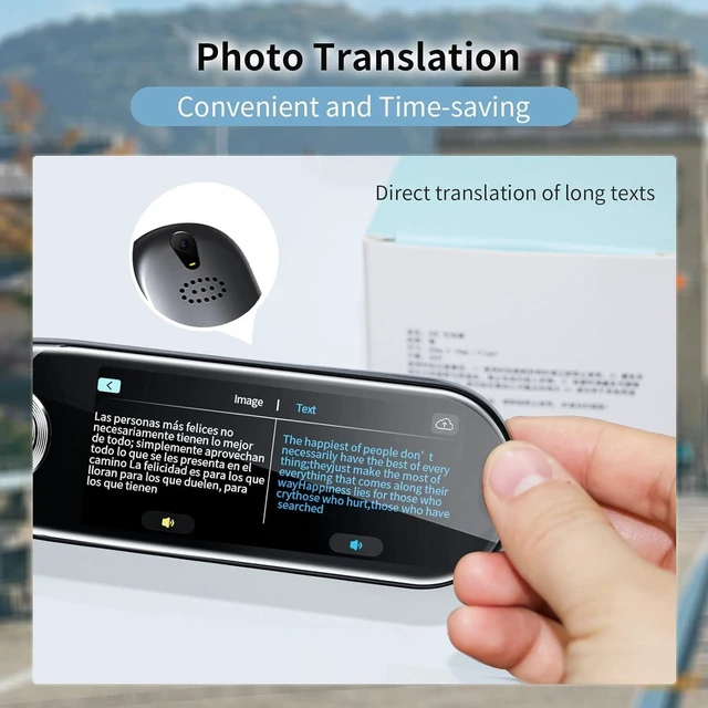 Alt view image 3 of 7 - Translator Pen, Reader Pen 112 Languages OCR Digital Scanning Translation Pen Text-to-Speech Device, Reader Pen for Dyslexia, Text Excerpt, Photo Translation, Dictionay Pen for Students Adults