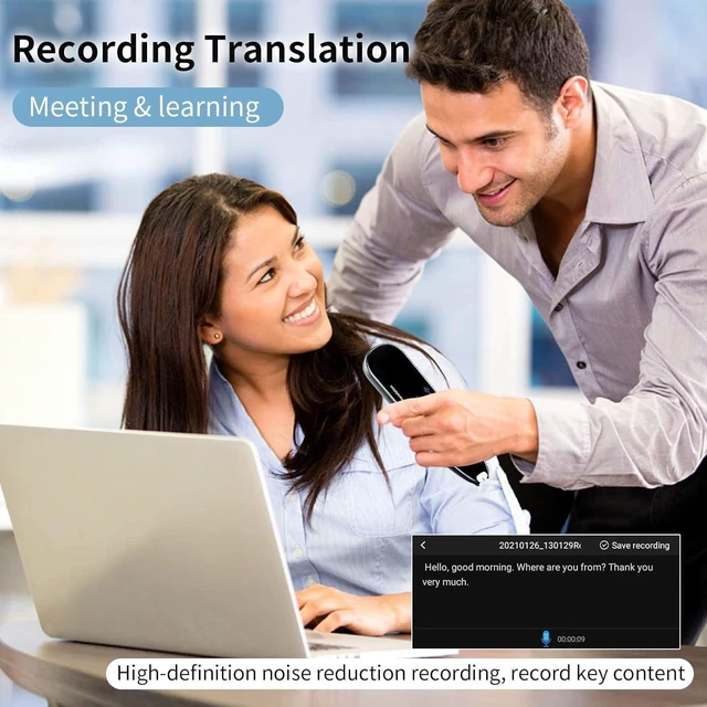 Alt view image 7 of 7 - Translator Pen, Reader Pen 112 Languages OCR Digital Scanning Translation Pen Text-to-Speech Device, Reader Pen for Dyslexia, Text Excerpt, Photo Translation, Dictionay Pen for Students Adults