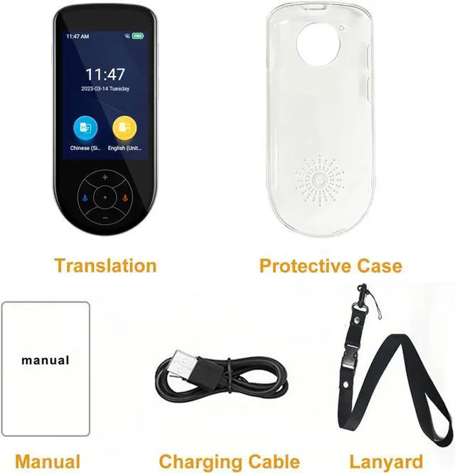 Alt view image 7 of 7 - Language Translator Device Real time 2025, Support AI/Text/Online/Offline/Photo Translation,Upgraded Instant Two Way 137 Languages Translation Device for Business Travel-Grey