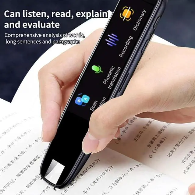 Alt view image 4 of 7 - Scan Reader Pen, Scan Translator Pen with 112 Langage, 2.23" Digital Text to Sp Device, Reading Pen for Dyslexia, Instant Voice Translator for Learning Travel and Business Communications
