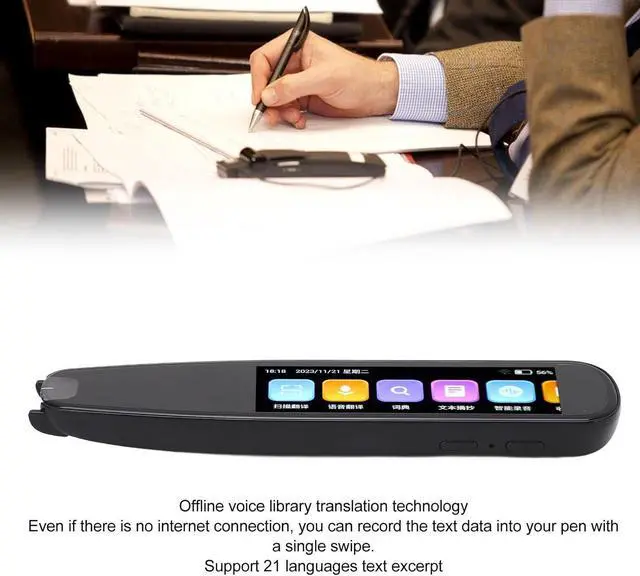 Alt view image 2 of 7 - Scanning Translator, Smart Translation Pen Recording Function Text Excerpt 134 Online Voice Translation for Travel