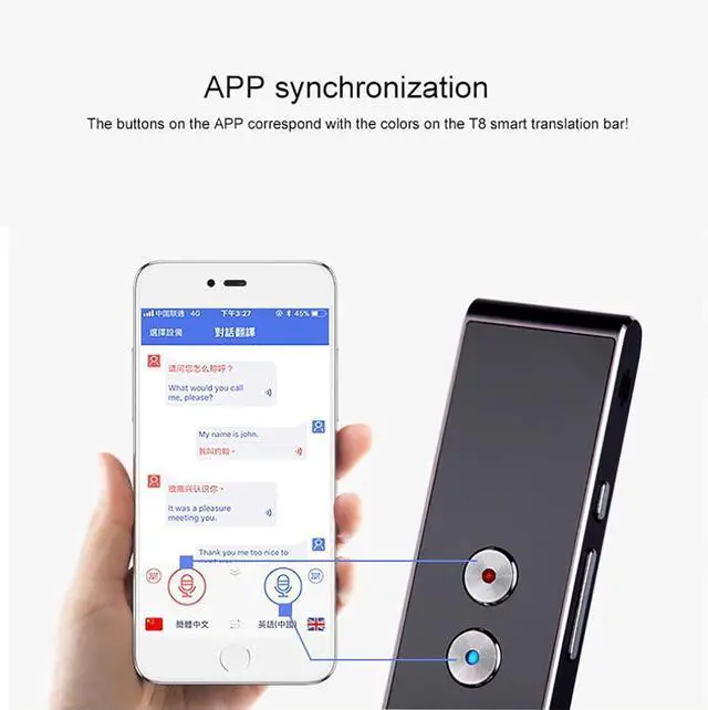 Alt view image 7 of 7 - Smart Instant Language Translator Device - Electronic Language Translator Device, Classic Language Translator Device, Voice Photo Translation, Instant Language Voice Translator Device Efficency Lucky