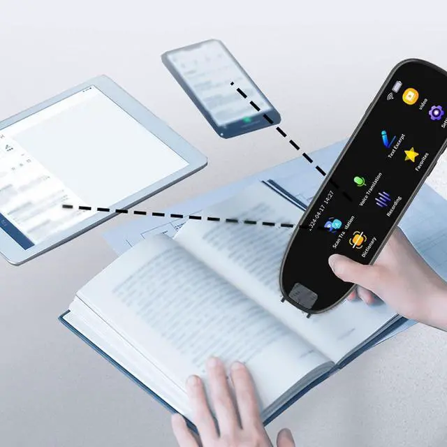 Alt view image 7 of 7 - Scan Reading Pen Offline Online Smart Reader Two Way Instant Translator Pen Portable 2 Way Instant Language Translator Device 5.0in Ultra Big Screen Reading Pen for Dyslexia