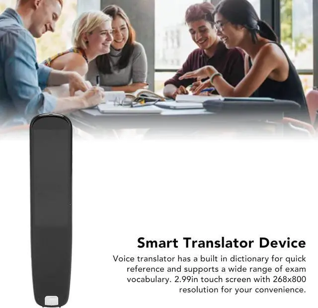 Alt view image 2 of 7 - Scan Reader Pen,131 Languages Translator Device with 2.99in,Fast Scanning Smart Recording Voice Translator for Travel