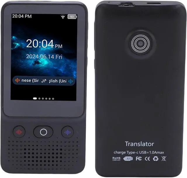 Main image of Asixxsix Language Translator Device, 138 Languages Two Way Language Translator Portable Instant Translator with 3.0 Inch Touchscreen, for Travel Business Learning, for ChatGPT