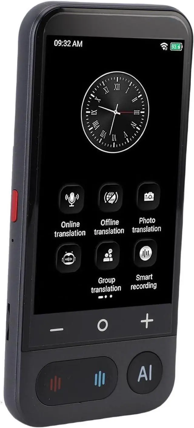 Alt view image 3 of 7 - Language Translator Device, 4in Touch Screen WiFi Two Way AI Voice Translation with 139 Online 20 Offline Languages, Photo Translation, Translator Device for Business