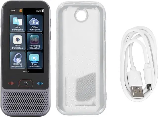 Alt view image 7 of 7 - Language Translator Device, 139 Languages Online Translation Portable Instant Translator, High Accuracy Noise Reduction Touchscreen AI Intelligent Translator