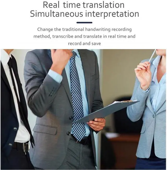 Alt view image 7 of 7 - Language Translator Device, Instant Two Way Translator Device with 139 Languages, HD Noise Reduction, Real Time Translation Device for Travel, Business