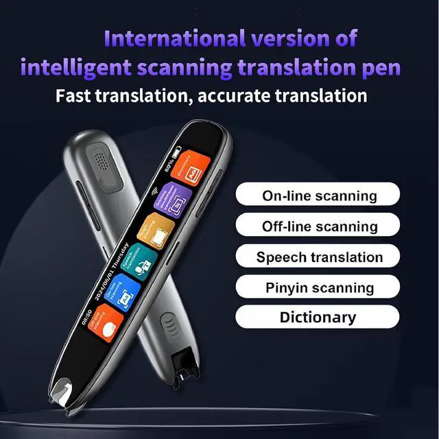 Alt view image 3 of 7 - Scan Reader Pen, S65 2 Way Wi - Fi Text to Sp Device, Offline Translation Support, 142 Languages Translator Device with Noise Reduction Microphone