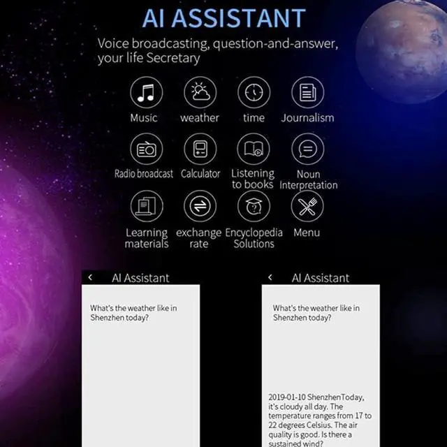 Alt view image 4 of 7 - LJPDY Language Translator Device,117 Languages Mini Smart Voice Translator, 12 Languages Offline Translator WiFi/Hotspot Touch Sn Pocket Translator 43 Country Photo Translations Warm as Ever