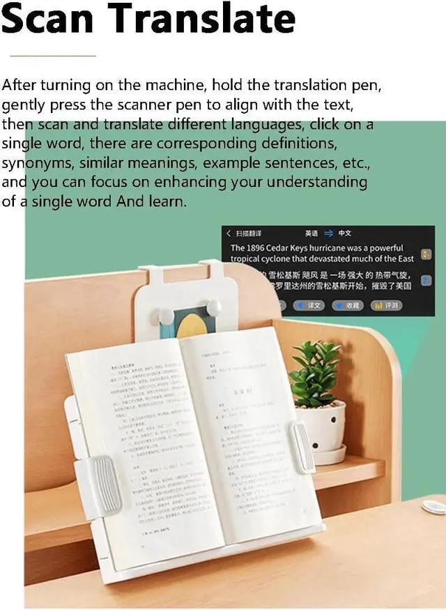 Alt view image 5 of 7 - Portable Instant Language Translator | Translation Reading Pen | Scan Text and Translate | Smart Scanning Dictionary Pen | Offline WiFi 113 Language,