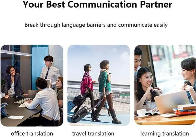 Alt view image 4 of 7 - Portable Photo Scanning Translator - Instant Language Translation, 4-inch Touchsn, 4G WiFi/Offline Bilingual Voice Translation Device, Recording Translation Function (Model B)