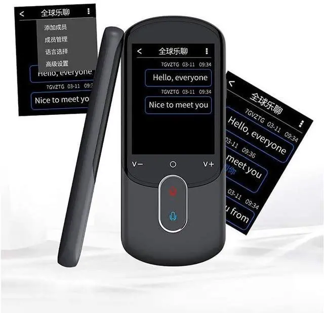 Alt view image 6 of 7 - Smart Voice Translator Offline 112 Language Simultaneous Translation Pen Artifact Voice Business Travel Abroad Decoration(Navy Blue)
