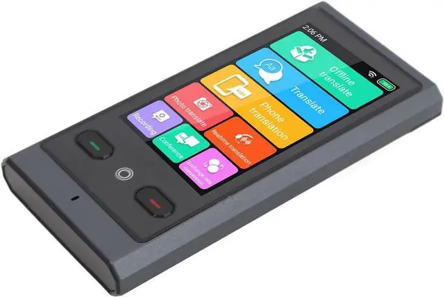 Alt view image 3 of 7 - Voice Language Translator, Multi Language Support, Two Way Translation, Clear Recording, Real Time Translation, Easy to Use, 138 Online Languages, 15 Offline Languages, Aluminum