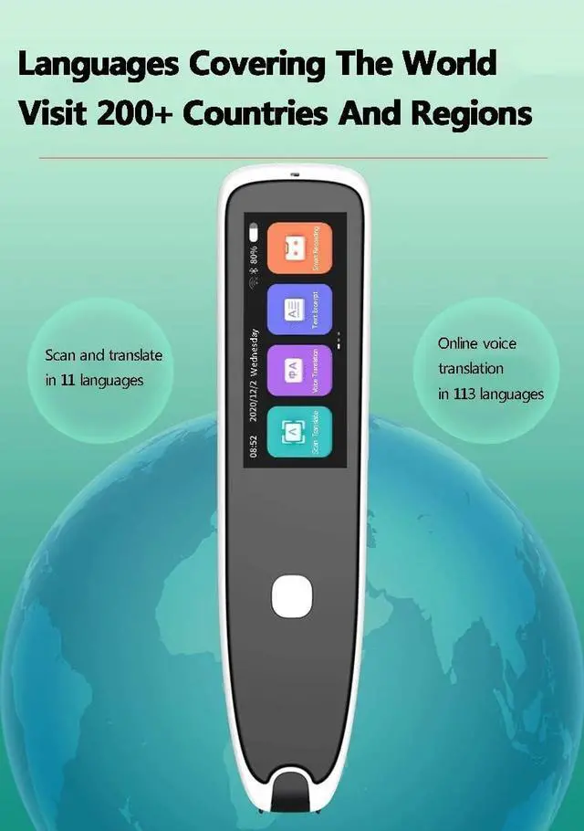 Alt view image 4 of 7 - Portable Instant Language Translator | Translation Reading Pen | Scan Text and Translate | Smart Scanning Dictionary Pen | Offline WiFi 113 Language,