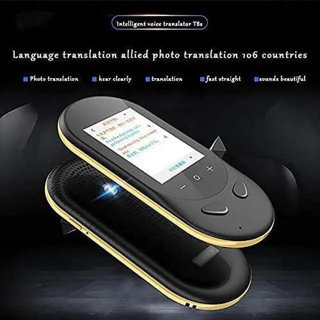 Alt view image 5 of 7 - T8S Portable Voice Translator Handheld Interpreter Twoway Real-time Translation Touch Screen 106 Language Translator (Color : Black) Hello (White) Elegant Vision