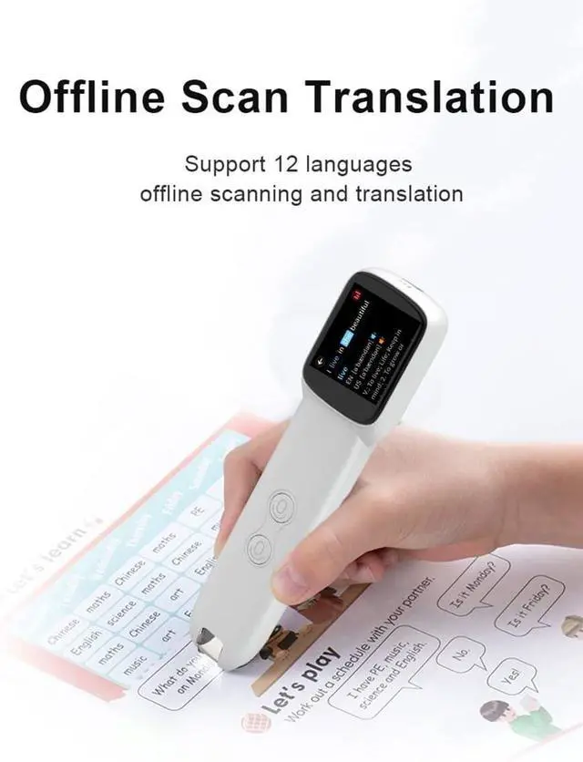 Alt view image 6 of 7 - Instant Translator Reading Pen | 11 Languages Offline Scan Translation Pen Student Electronic Translate Dictionary Suitable for Study, Text Excerpt, Work,