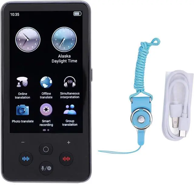 Alt view image 7 of 7 - Language Translator Device with 138 Online Translation, Dual Mic Offline Smart Voice for Work and Study, Touch Screen, Photo Translation, Real-Time Interpretation