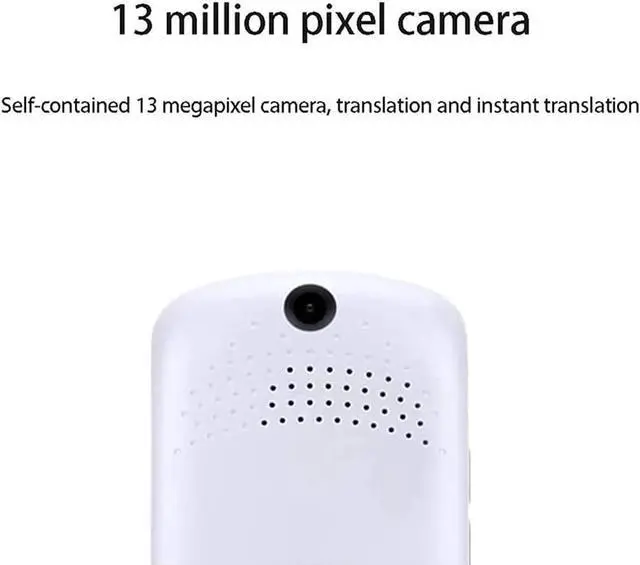 Alt view image 4 of 6 - Instant Translator Device, Smart Language Translator Device, Smart Language Voice 2.4 Inch Touch Screen 28 Languages WiFi Pocket Electronic Translators Learning Needed Ef(White)
