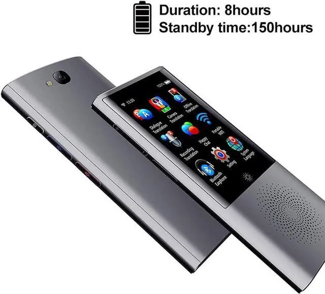 Alt view image 2 of 7 - AI Language Translator/ 2.8" Touch Sn 4G WiFi Instant Voice Translator, 8GB Memory 2080mAh Languages Travel Business OTG Translation,Blue wwyy Lucky Star Lucky Star