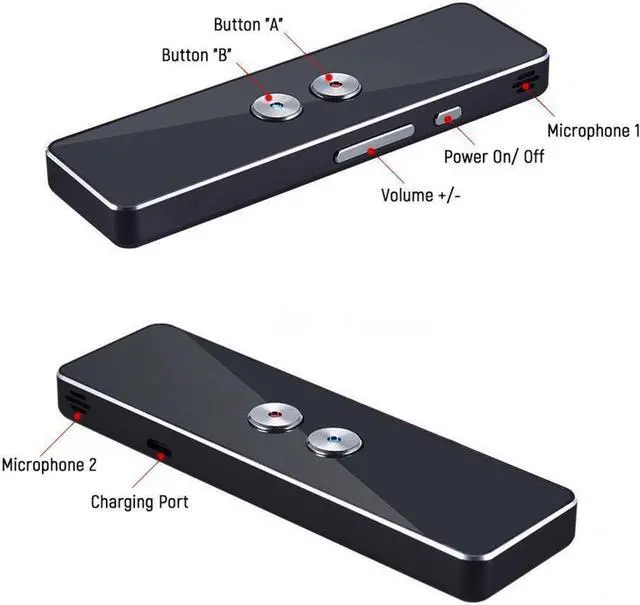 Alt view image 3 of 6 - Language Translator Device, Smart Instant Voice Translator Real-time Voice Interactive Learning Translation Machine 40+ Languages for Business,Study & Travel