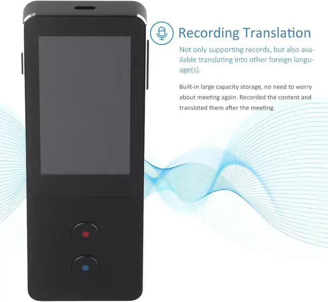 Alt view image 2 of 7 - Language Translator Device, Offline Language Translation, Language Translator with Mic 1GB 8GB 3.0in Touch Screen, Supports 134 Languages, 5MP Camera