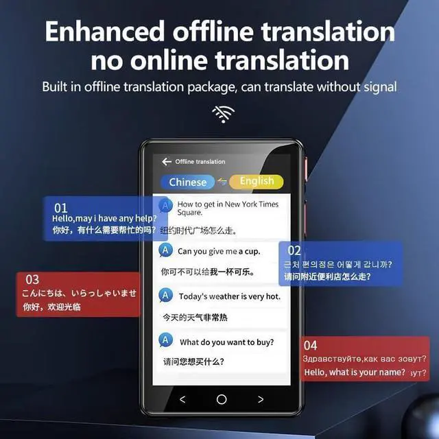 Alt view image 4 of 7 - Language Translator Device, 1 PCS ligent Voice Translator Real-time Simultaneous Online 138 Languages Offline PhotoTranslation Conference Travel Learn New for Business,Study & Travel
