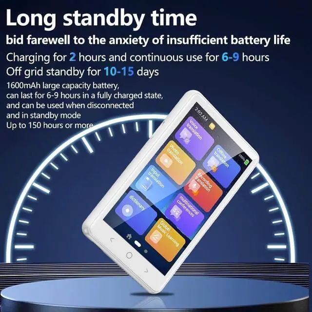 Alt view image 5 of 7 - Language Translator Device, 1 PCS ligent Voice Translator Real-time Simultaneous Online 138 Languages Offline PhotoTranslation Conference Travel Learn New for Business,Study & Travel