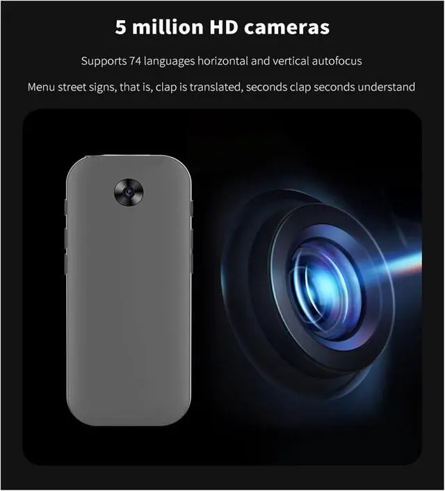 Alt view image 6 of 7 - Language Translator Device, Portable Translator, Real-time Language Translation ligent Voice Photo Text Recording Translator Device for Business Learning Travel