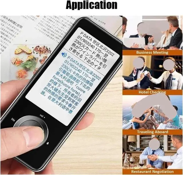 Alt view image 6 of 7 - Language Translator Device, Instant Voice Translator Portable Language Translator in Real-time Smart Translator rts 12 Offline Languages for Business Learning Travel