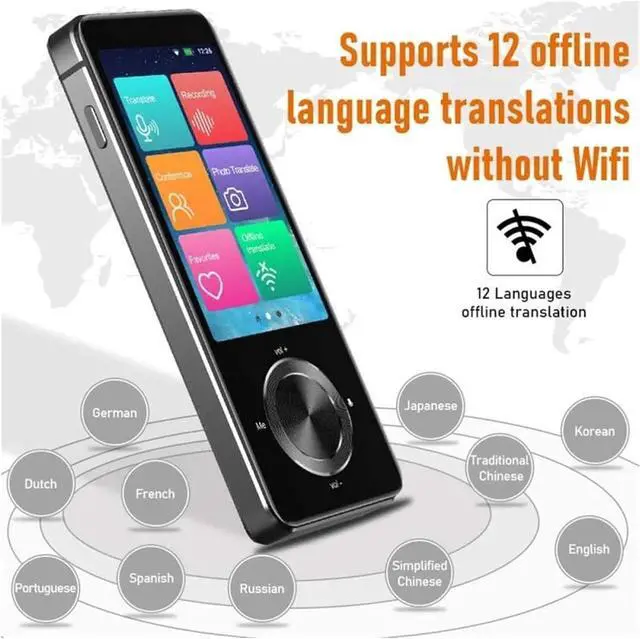 Alt view image 5 of 7 - Language Translator Device, Instant Voice Translator Portable Language Translator in Real-time Smart Translator rts 12 Offline Languages for Business Learning Travel