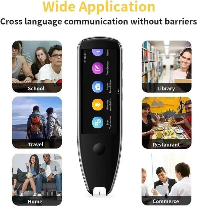 Alt view image 5 of 7 - Language Translator Device, Smart Voice Scan Translator Pen Real-Time Multi Language Translation Dictionary Pen Offline/WiFi/Mobile Hotspot for Business Learning Travel