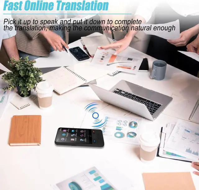 Alt view image 4 of 7 - Language Translator Device Scan Reader Pen Online 138 Languages Smart Foreign Language Translator,0.5s Instant Translator Device 98% Accuracy, 3.54'' Touch Sn for Travel/Learning/Meeting