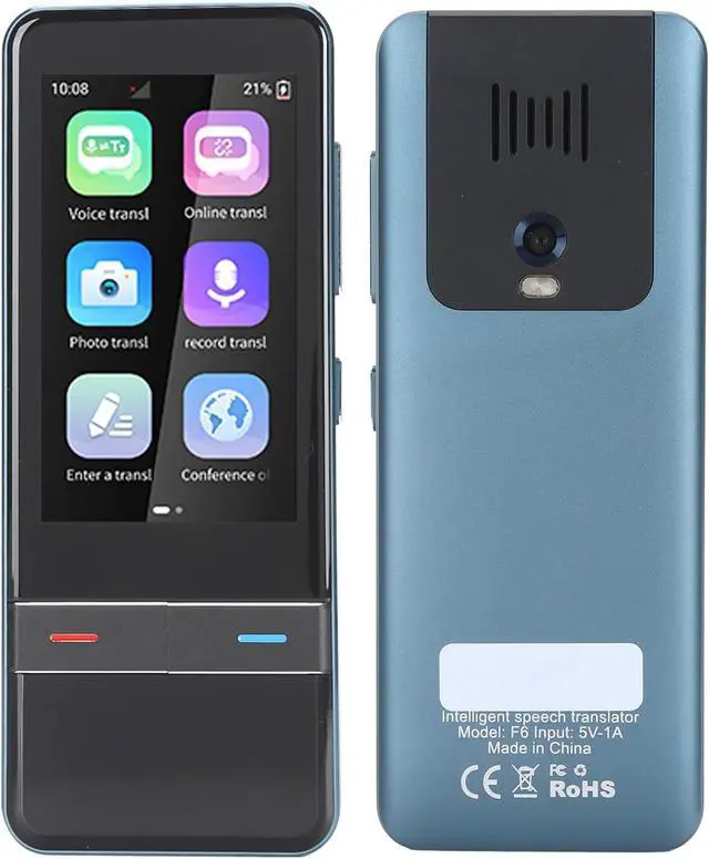 Alt view image 4 of 7 - AI Voice Translator, 139 Languages Online Translation Language Translator Device Real Time 3.0inch Touchscreen HD Noise Reduction for Study