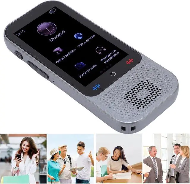 Alt view image 7 of 7 - AI Language Translator Device, Two Way Real Time Voice Photo Translation with 138 Languages Offline Online, Portable for Travel Business Learning
