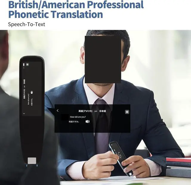 Alt view image 4 of 6 - Language Translator Device, 1 PCS Smart Instant Voice Photo Scanning Translator 2.98 Inch Touch Sn WiFi rt Offline Portable Multi-Language Translation for Business,Study & Travel