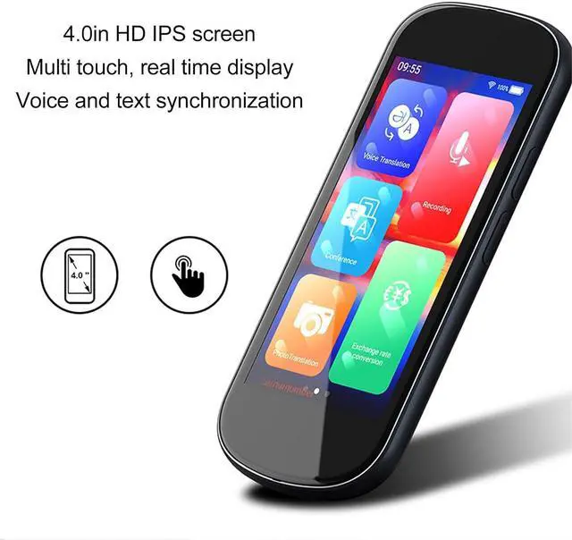 Alt view image 5 of 7 - Language Translator Device, Offline Translator Device with 137 Languages 4.0 Inch Photo Voice for Business Learning Travel