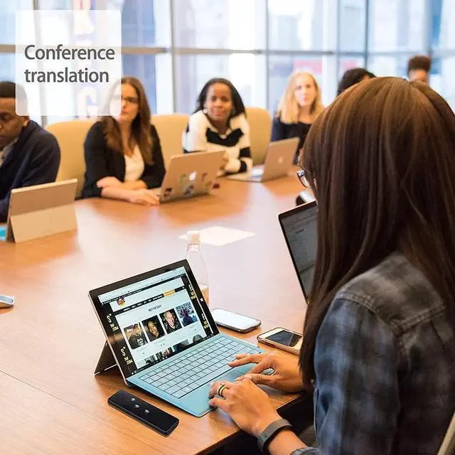 Alt view image 4 of 7 - Portable Mini Wireless Smart Translator 70 Languages Two-Way Real Time Instant Voice Translator APP Bluetooth Multi-Language