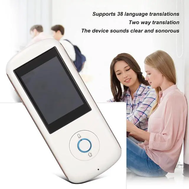Alt view image 2 of 7 - Language Translator Device,38 Languages Pocket Translator Real Time Voice Translator WiFi,Two Way Translator,2.4 inch Touchscreen,for Travel, Shopping, Learning Vision