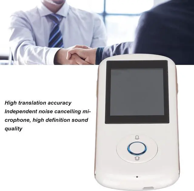 Alt view image 6 of 7 - Language Translator Device,38 Languages Pocket Translator Real Time Voice Translator WiFi,Two Way Translator,2.4 inch Touchscreen,for Travel, Shopping, Learning Vision