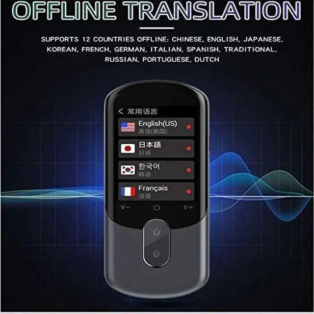 Alt view image 2 of 7 - 12 Countries Offline F4A Translator Multi-Languages Smart Instant Voice with Camera Support Photographic Scanning Portable Needed Happy Gift