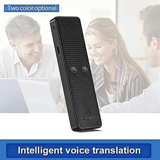 Alt view image 3 of 5 - New K6 Portable Translator Smart Voice Translator in Real Time Support Translation of Multi-Language Recording Translation (Color : White) (White) Vision (Black)