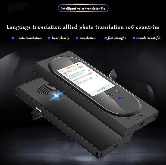 Alt view image 2 of 7 - T10 Smart Offline Translator Multi-Language Simultaneous Translation and Photo Translator (Color : White) (Black) Vision (White)