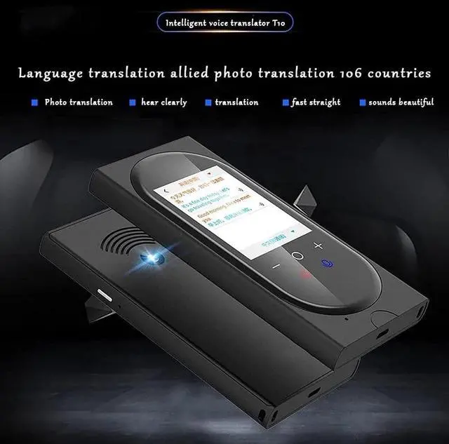 Alt view image 4 of 7 - T10 Smart Offline Translator Multi-Language Simultaneous Translation and Photo Translator (Color : White) (Black) Vision (Black)